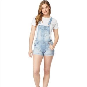 Wallflower denim pocket overalls/ shorttalls